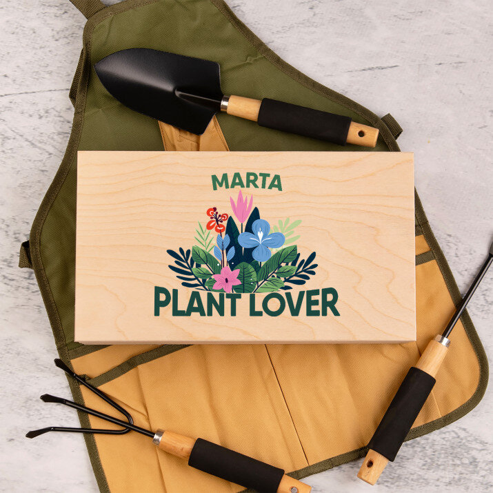Plant lover - Sada zahradního nářadí - zástěra