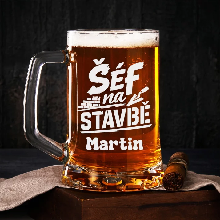 Půllitr Na Pivo Pro Stavebníka Dárek Pro Muže: Stavební Hrdina Půllitr Na Pivo Pro Stavebníka Dárek Pro Muže: Stavební Hrdina
