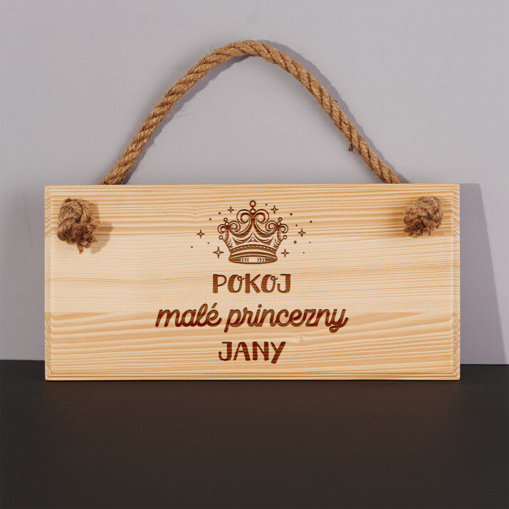 Pokoj malé princezny - Tabulka na dveře