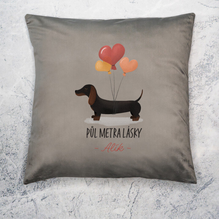 Půl metru lásky - Polštář dekorační