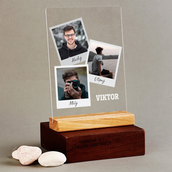Polaroids - Tisk na akrylovém skle se stojanem
