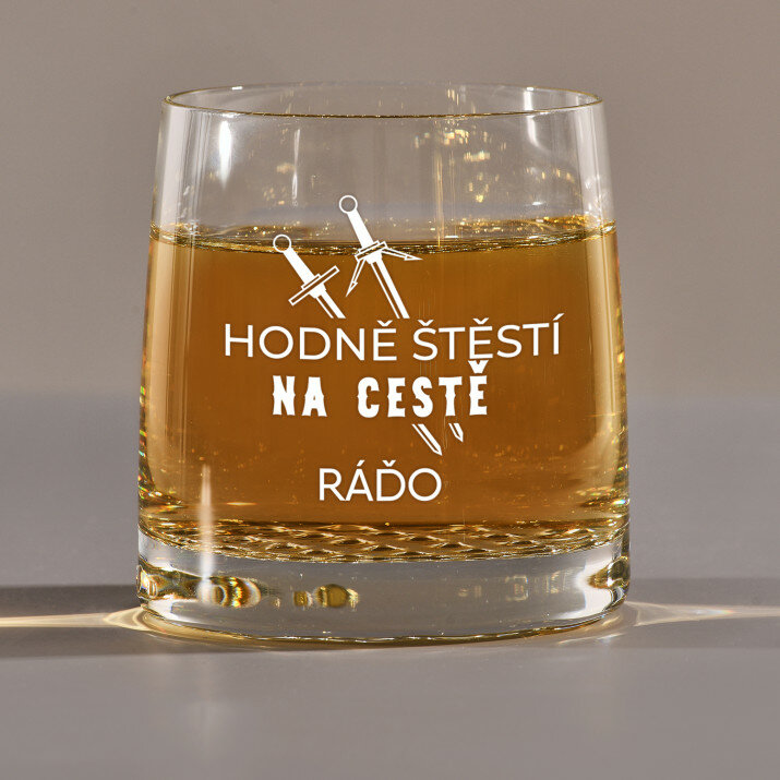 Hodně štěstí na cestě - Sklenice na whisky