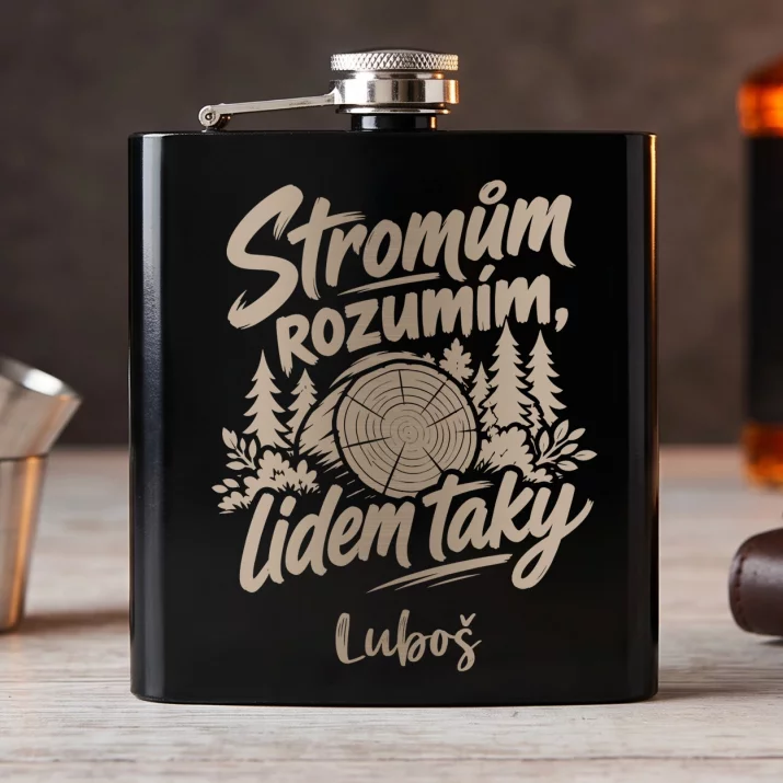 Placatka S Gravírováním Pro Lesníka Dárek Pro Muže: Stromům Rozumím, Lidem Placatka S Gravírováním Pro Lesníka Dárek Pro Muže: Stromům Rozumím, Lidem