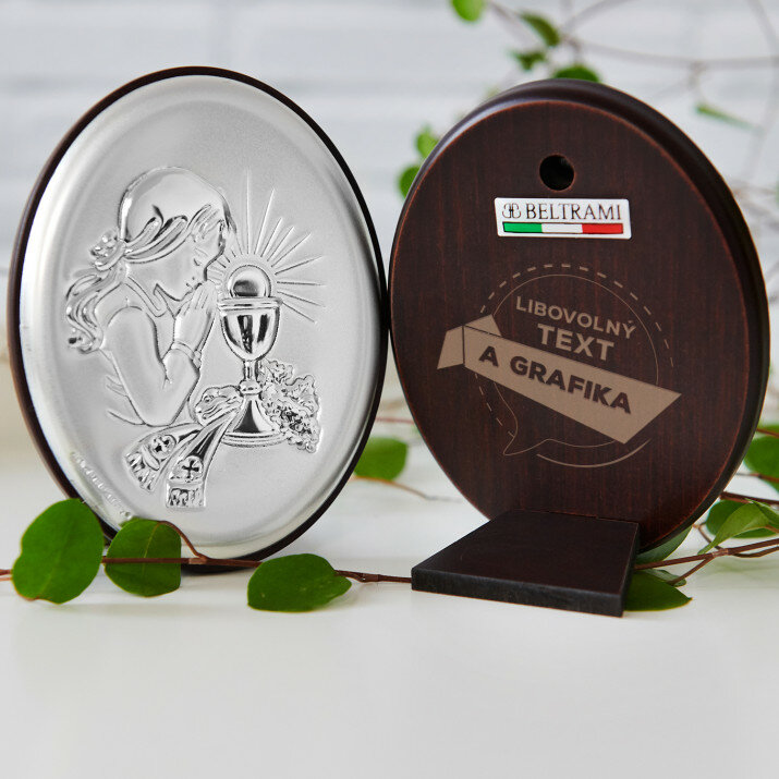 Vlastní projekt - Holčička - Střibrný obrázek s gravírováním