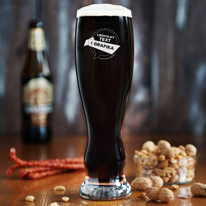 Vlastní projekt – Gravírovaná Sklenice na pivo