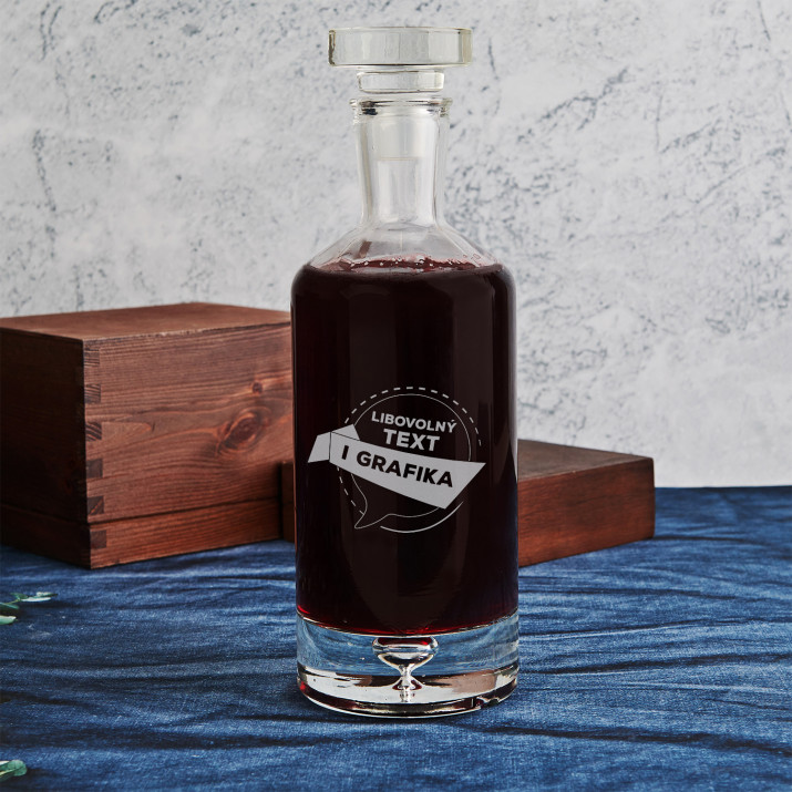 Vlastní projekt - Karafa na alkohol láhev
