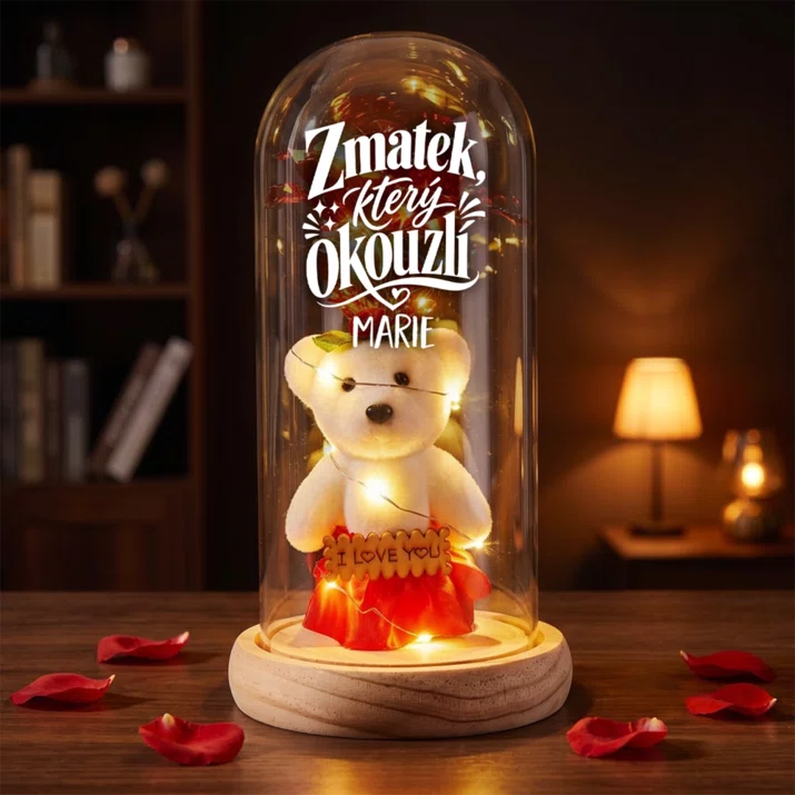 Věčná Růže S Medvídkem Pro Kamarádku Dárek Pro Ženu: Zmatek, Který Okouzlí