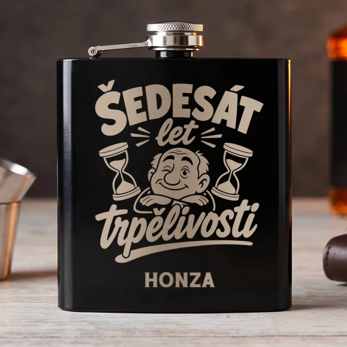Placatka S Gravírováním K 60 Výročí Svatby Dárek K Valentýnu Pro Muže: Šedesát Let Trpělivosti