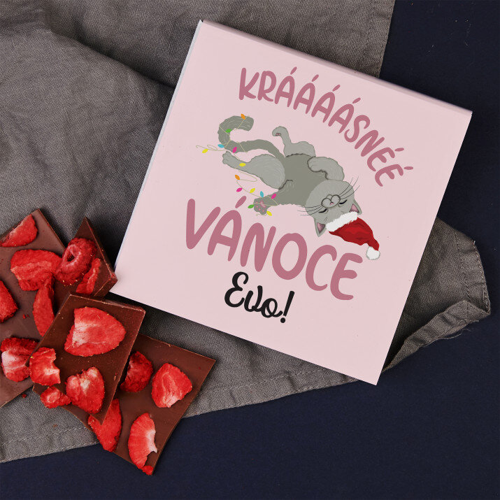 krásné vánoce - Čokoláda s jahodami