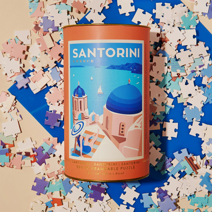 Puzzle v tubě – Santorini