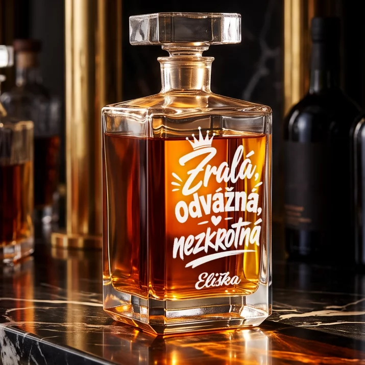 Personalizovaná Karafa Na Whisky K 40 Narozeninám Dárek Pro 40Letou Ženu : Zralá, Odvážná, Nezkrotná Personalizovaná Karafa Na Whisky K 40 Narozeninám Dárek Pro 40Letou Ženu : Zralá, Odvážná, Nezkrotná