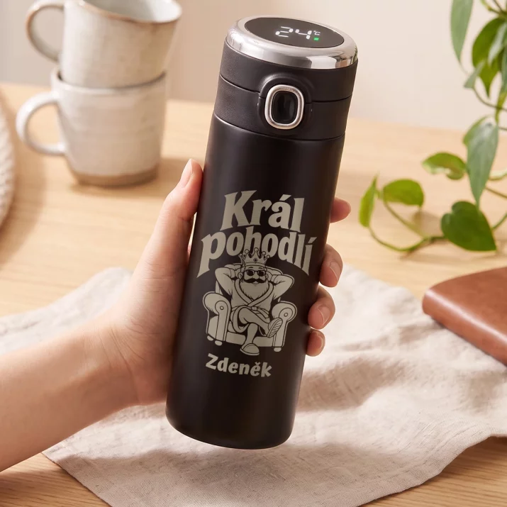 Termohrnek LED Pro Chlapa Dárek Pro Muže: Král Pohodlí