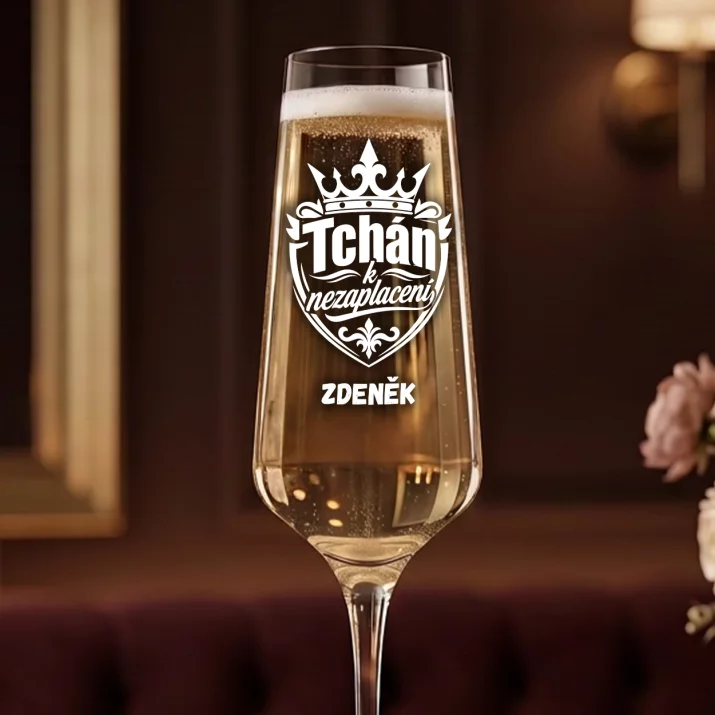 Sklenice Na Šampaňské Pro Tchána Dárek Ke Dni Otců Pro Muže: Tchán K Nezaplacení