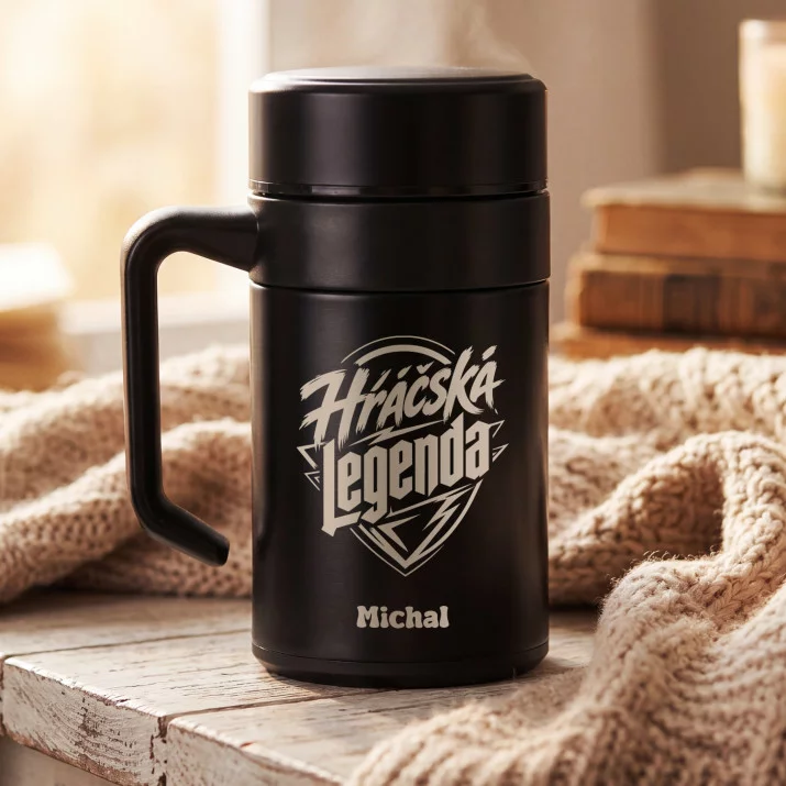Termohrnek S Uchem 400 Ml Pro Gamera Dárek Pro Muže: Hráčská Legenda