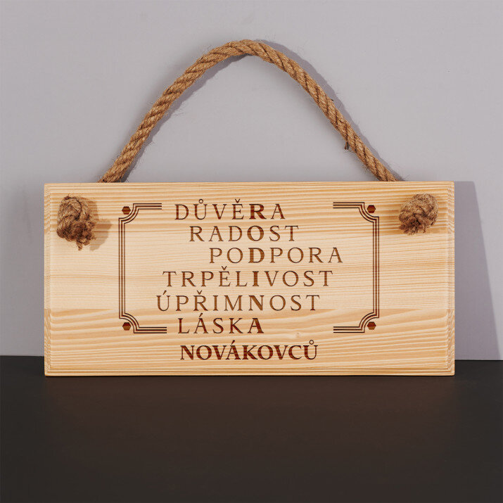 Rodina - Tabulka na dveře