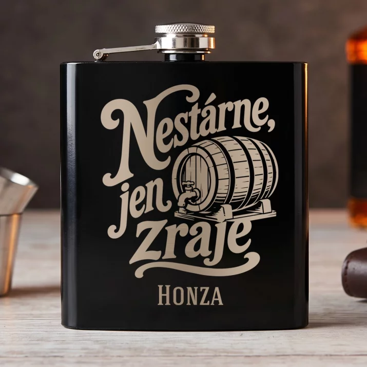 Placatka S Gravírováním K Vánocům Dárek Pro Muže: Nestárne, Jen Zraje