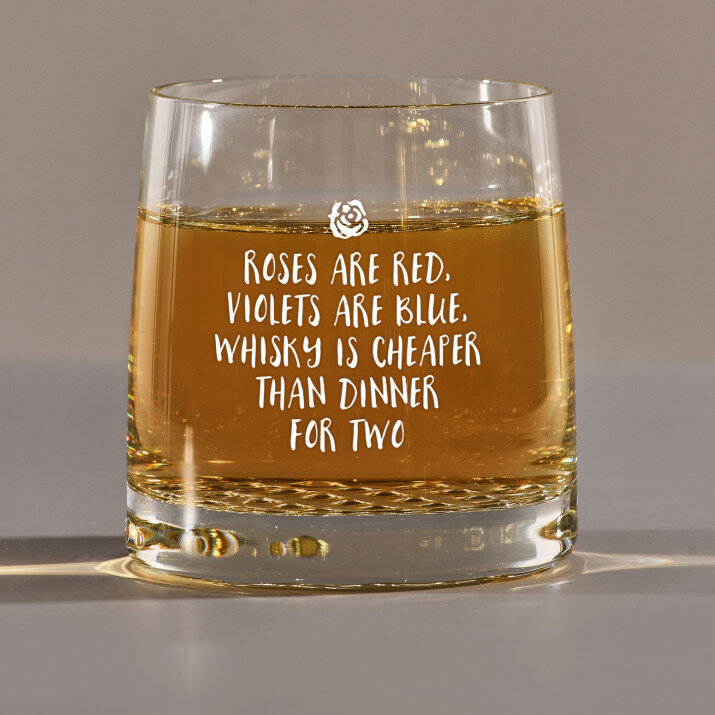 Roses are red - Sklenice na whisky