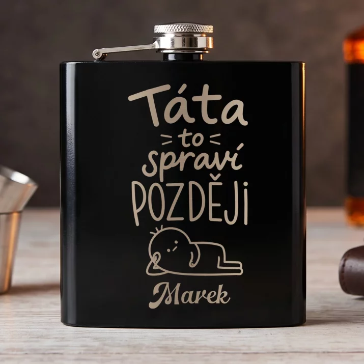 Placatka S Gravírováním Pro Tatínka Dárek Ke Dni Otců Pro Muže: Táta To Spraví Později