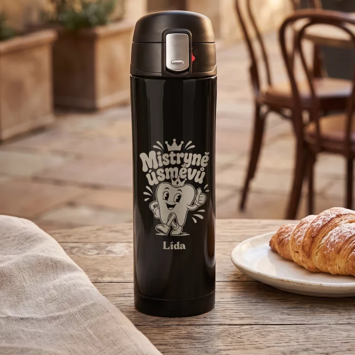 Termohrnek 440ml Pro Zubařku Dárek Pro Ženu: Mistryně Úsměvů