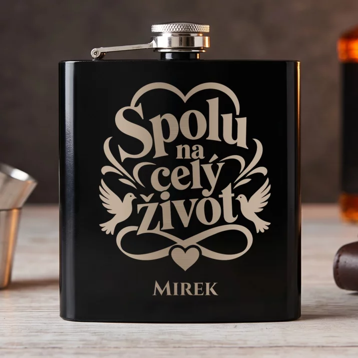 Placatka S Gravírováním Pro Snoubence Dárek Ke Dni Chlapců Pro Muže: Spolu Na Celý Život