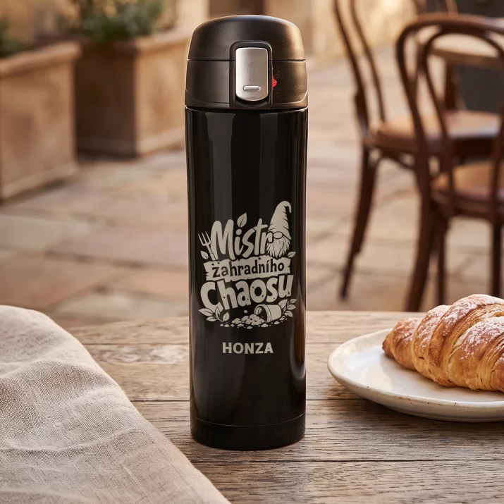 Termohrnek 440ml Pro Zahradníka Dárek Pro Muže: Mistr Zahradního Chaosu