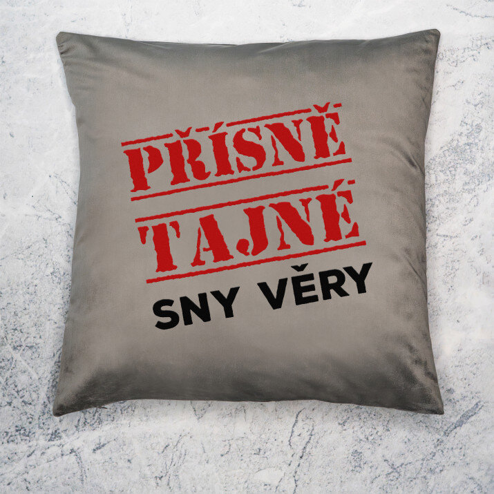 Přísně tajné sny - Polštář dekorační
