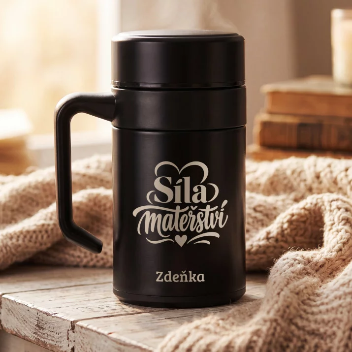 Termohrnek S Uchem 400 Ml Pro Novou Maminku Dárek Ke Dni Matek Pro Ženu: Síla Mateřství