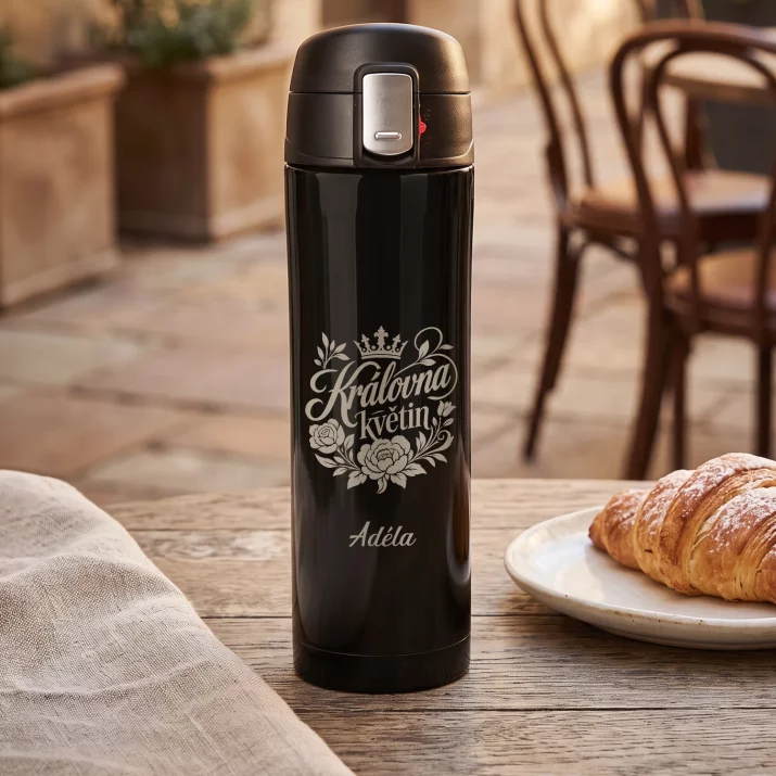 Termohrnek 440ml Pro Floristku Dárek Pro Ženu: Královna Květin