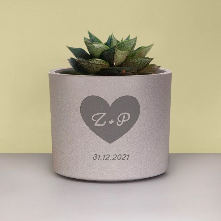 srdce+datum - obaly na květináče