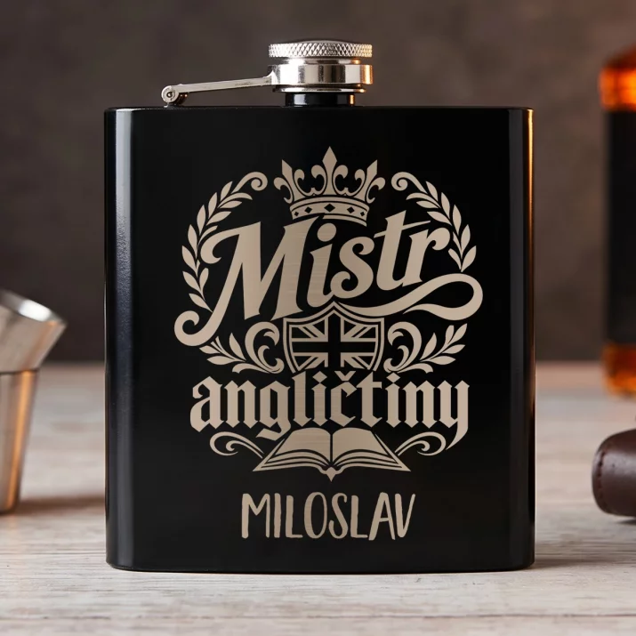 Placatka S Gravírováním Pro Učitele Angličtiny Dárek Pro Muže: Mistr Angličtiny