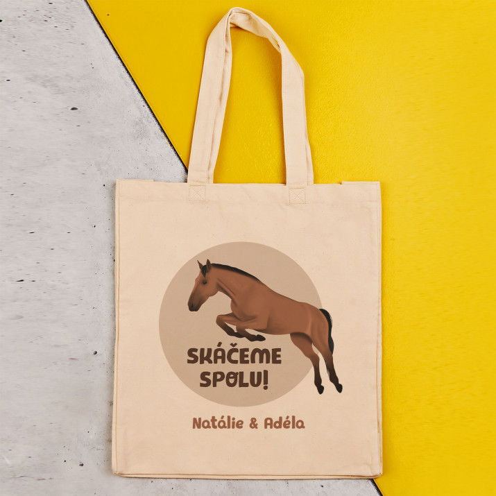 Skáčeme spolu - Bavlněná taška s potiskem