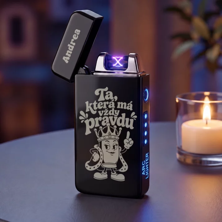 Personalizovaný Plazmový Zapalovač Pod Stromeček Dárek Pro Ženu: Ta, Která Má Vždy Pravdu