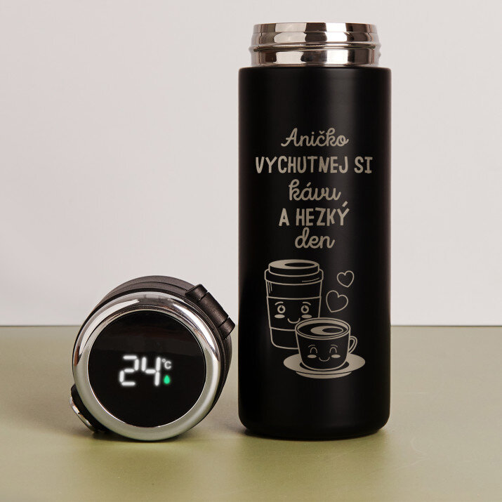 Vychutnej si kávu - LED termohrnek