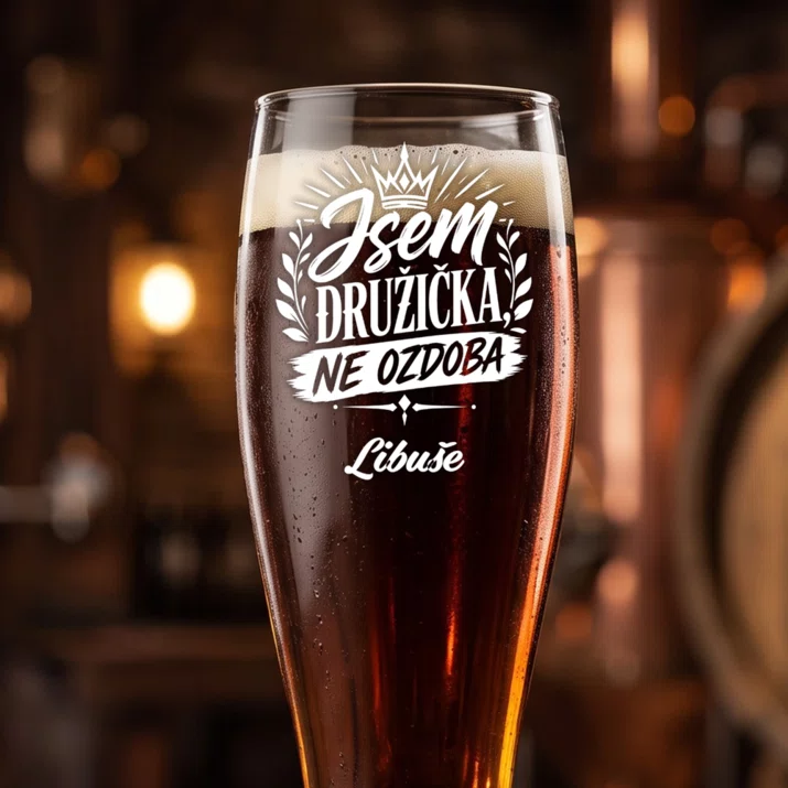 Sklenice Na Pivo S Gravírováním Pro Družičku Dárek Pro Ženu: Jsem Družička, Ne Ozdoba Sklenice Na Pivo S Gravírováním Pro Družičku Dárek Pro Ženu: Jsem Družička, Ne Ozdoba