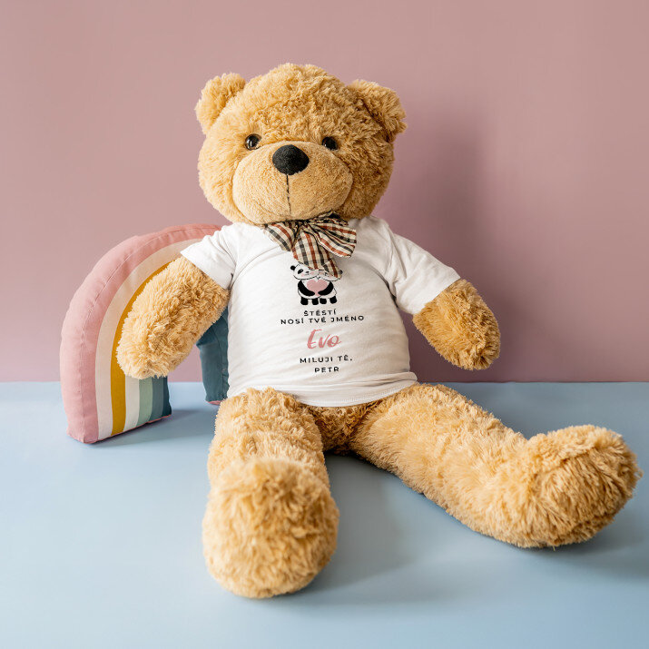 Štěstí nosí tvé jméno - Medvídek 90 cm