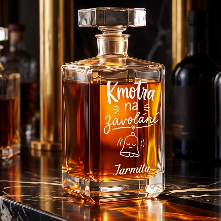Personalizovaná Karafa Na Whisky Pro Kmotru Dárek Pro Ženu: Kmotra Na Zavolání Personalizovaná Karafa Na Whisky Pro Kmotru Dárek Pro Ženu: Kmotra Na Zavolání