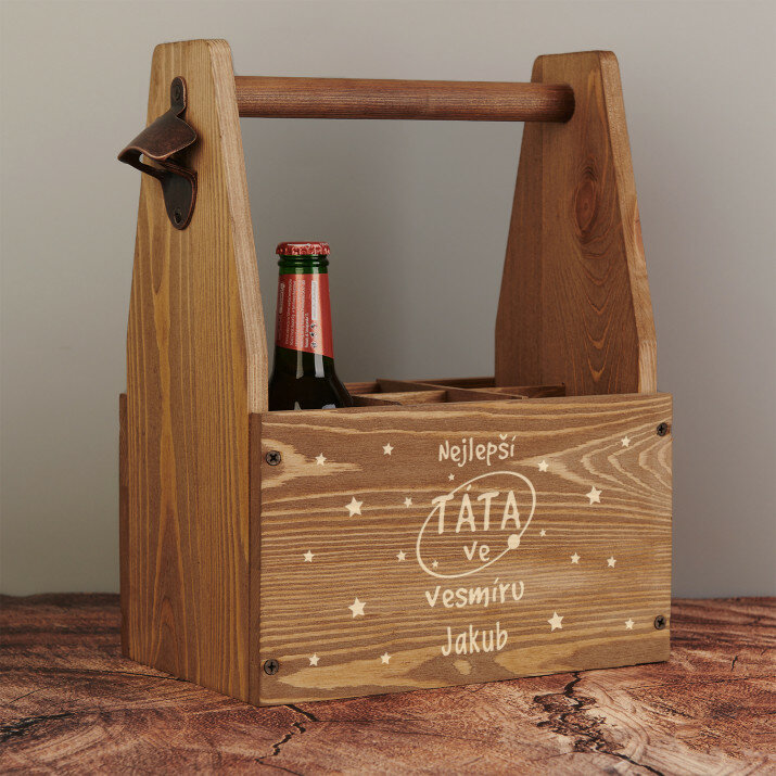 Táta ve vesmíru - Nosič na pivo s otvírákem