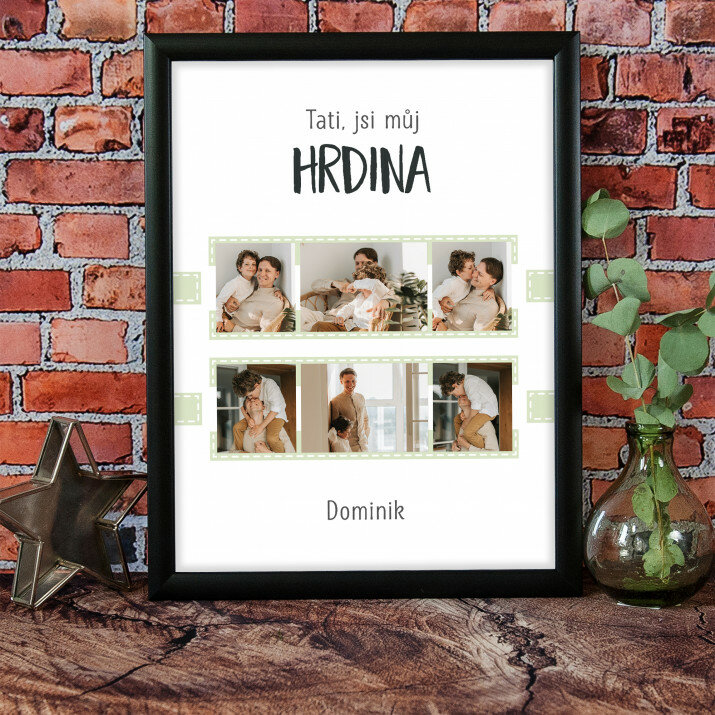 Tati, jsi můj hrdina - Fotokoláž