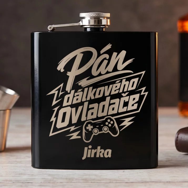 Placatka S Gravírováním Pro Muže Dárek Pro Muže: Pán Dálkového Ovladače
