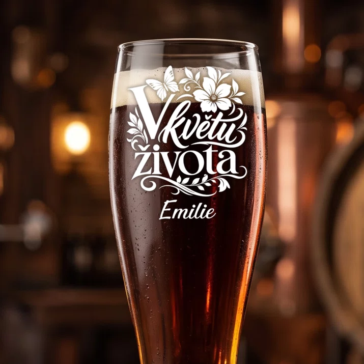 Sklenice Na Pivo S Gravírováním Ženě K 50 Narozeninám Dárek K 50 Narozeninám Pro Ženu: V Květu Života Sklenice Na Pivo S Gravírováním Ženě K 50 Narozeninám Dárek K 50 Narozeninám Pro Ženu: V Květu Života