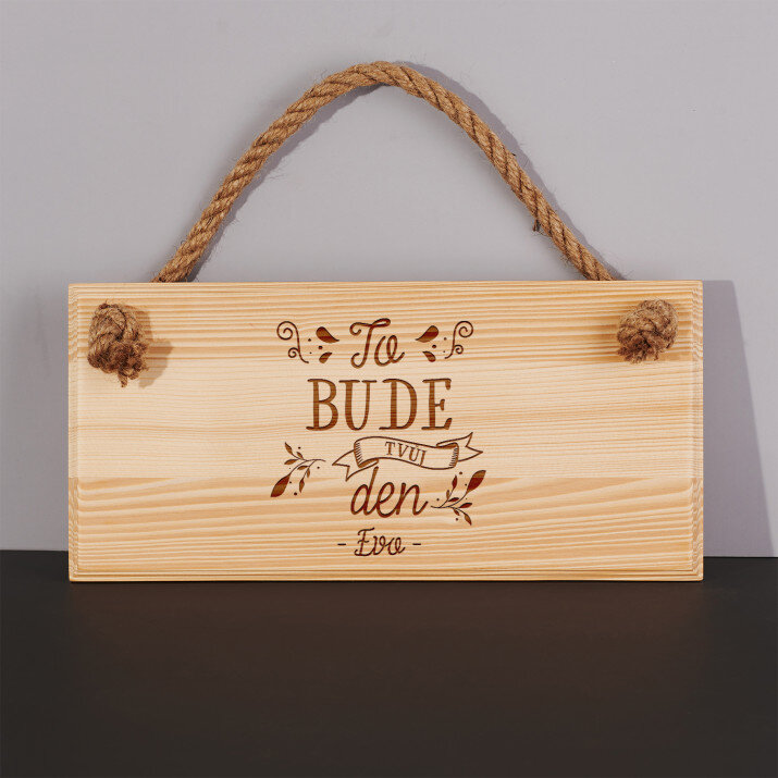 To bude tvůj den - Tabulka na dveře
