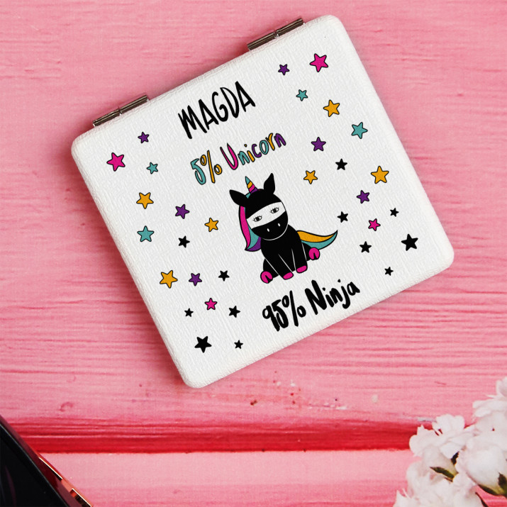 Unicorn ninja - Zrcátko do kabelky