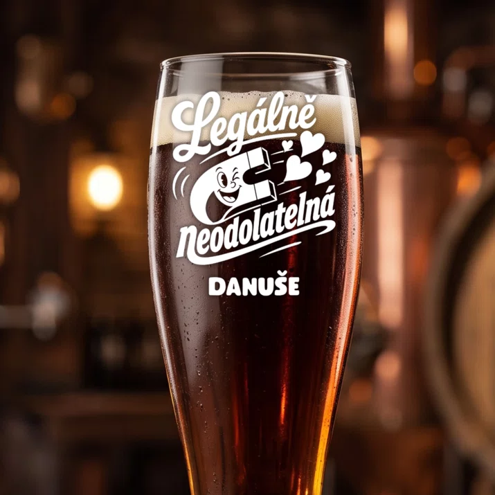 Sklenice Na Pivo S Gravírováním Pro Ženu K 18 Narozeninám Dárek Pro Ženu: Legálně Neodolatelná Sklenice Na Pivo S Gravírováním Pro Ženu K 18 Narozeninám Dárek Pro Ženu: Legálně Neodolatelná
