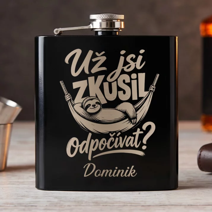 Placatka S Gravírováním Pro Sportovce Dárek Pro Muže: Už Jsi Zkusil Odpočívat Placatka S Gravírováním Pro Sportovce Dárek Pro Muže: Už Jsi Zkusil Odpočívat