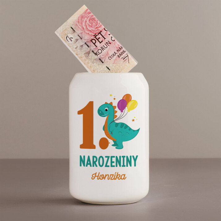 Narozeniny dinosaurus - Pokladnička