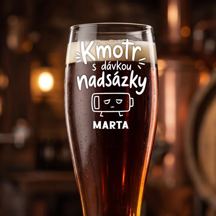 Sklenice Na Pivo S Gravírováním Pro Kmotru Dárek Pro Ženu: Kmotr S Dávkou Nadsázky Sklenice Na Pivo S Gravírováním Pro Kmotru Dárek Pro Ženu: Kmotr S Dávkou Nadsázky