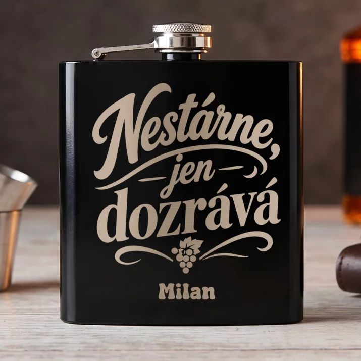 Placatka S Gravírováním K Výročí Svatby Dárek K Valentýnu Pro Muže: Nestárne, Jen Dozrává