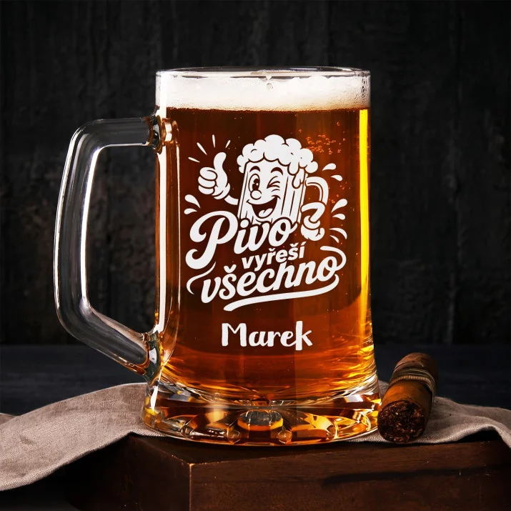 Půllitr Na Pivo K Mikuláši Dárek Pro Muže: Veselý Pivní Maskot