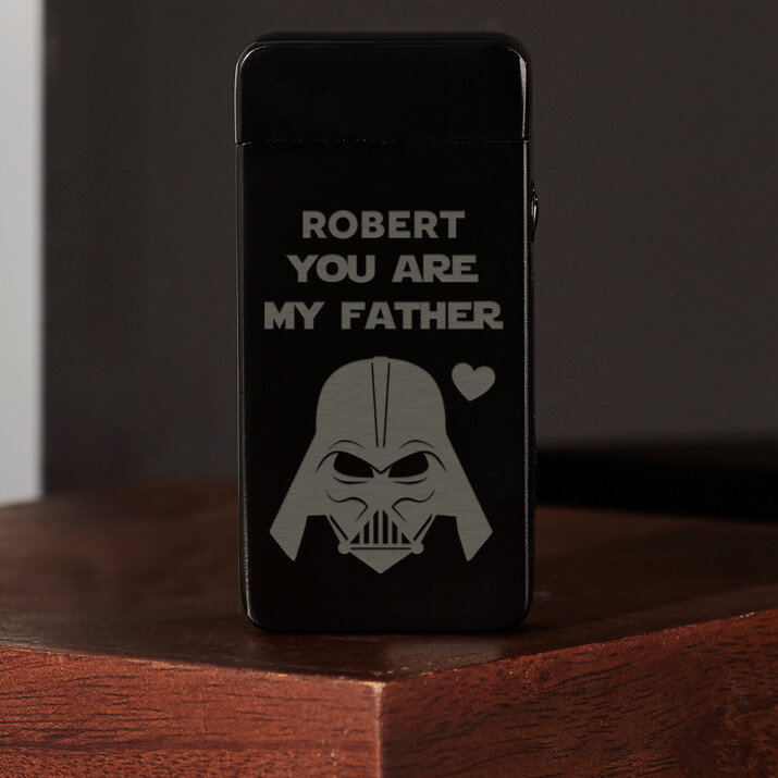 Vader dad - Černý plazmový zapalovač USB