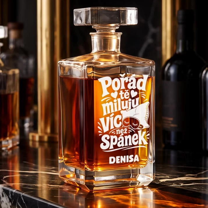 Personalizovaná Karafa Na Whisky K Výročí Svatby Dárek K Valentýnu Pro Ženu: Pořád Tě Miluju Víc Než Personalizovaná Karafa Na Whisky K Výročí Svatby Dárek K Valentýnu Pro Ženu: Pořád Tě Miluju Víc Než